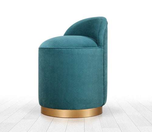 Pouf in tessuto Dover Blu (1)
