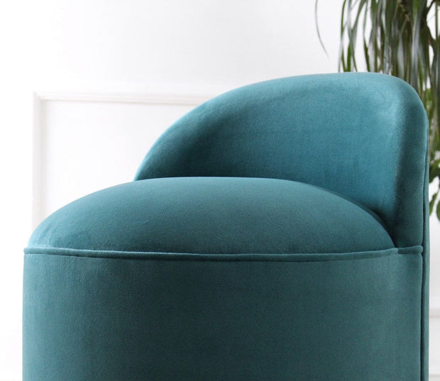 Pouf in tessuto Dover Blu (3)