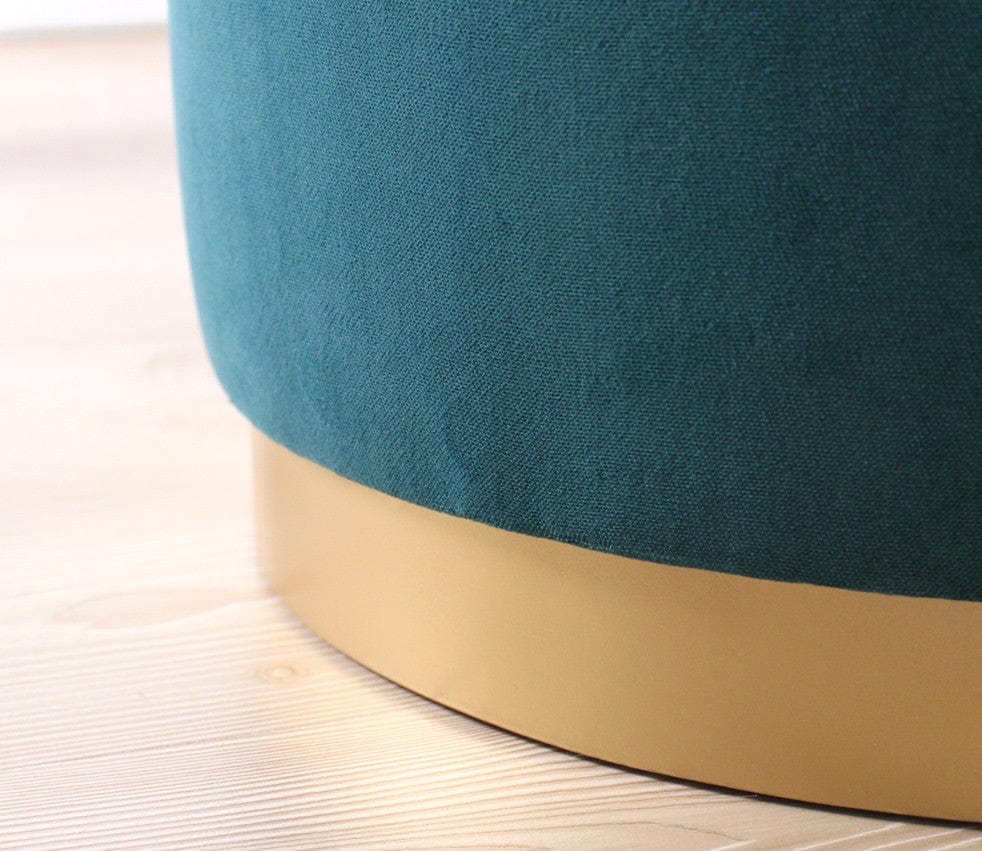 Pouf in tessuto Dover Blu (4)