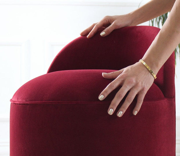 Pouf in tessuto Dover Bordeaux (3)
