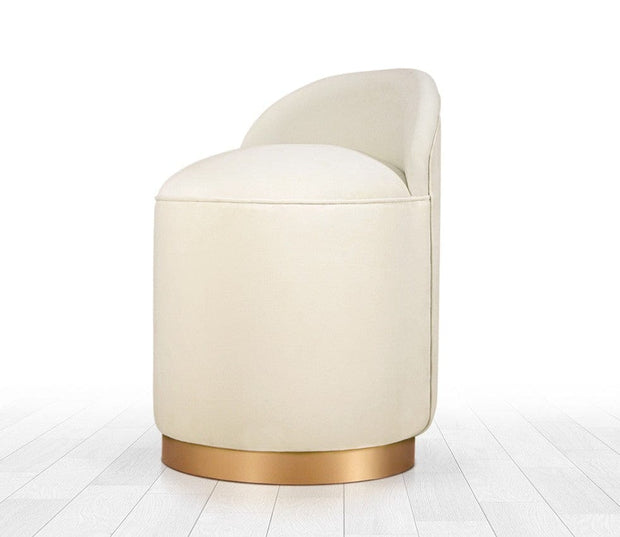 Pouf in tessuto Dover Crema (1)