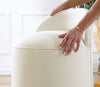 Pouf in tessuto Dover Crema (3)