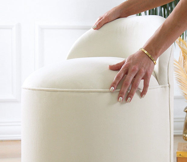 Pouf in tessuto Dover Crema (3)