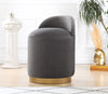 Pouf in tessuto Dover Grigio