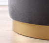 Pouf in tessuto Dover Grigio (4)