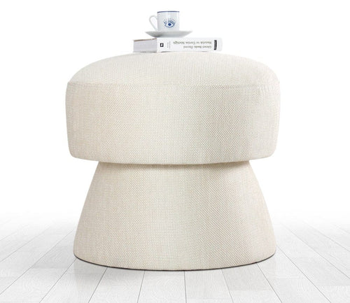 Pouf in tessuto Endor Crema (1)