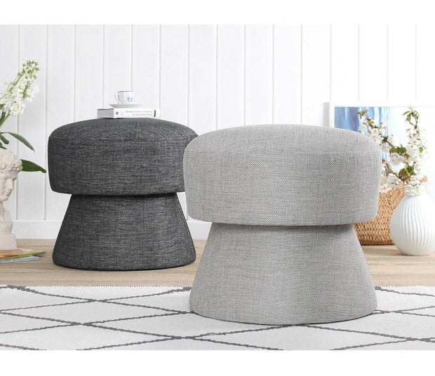 Pouf in tessuto Endor Grigio (4)