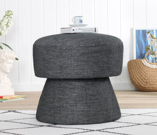 Pouf in tessuto Endor Grigio