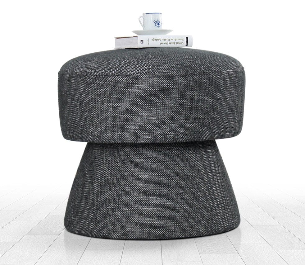 Pouf in tessuto Endor Grigio (1)
