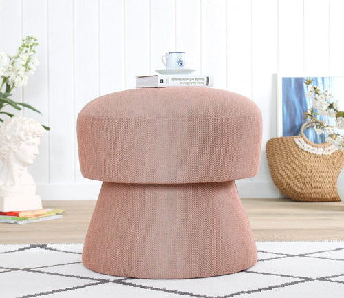 Pouf in tessuto Endor Rosa