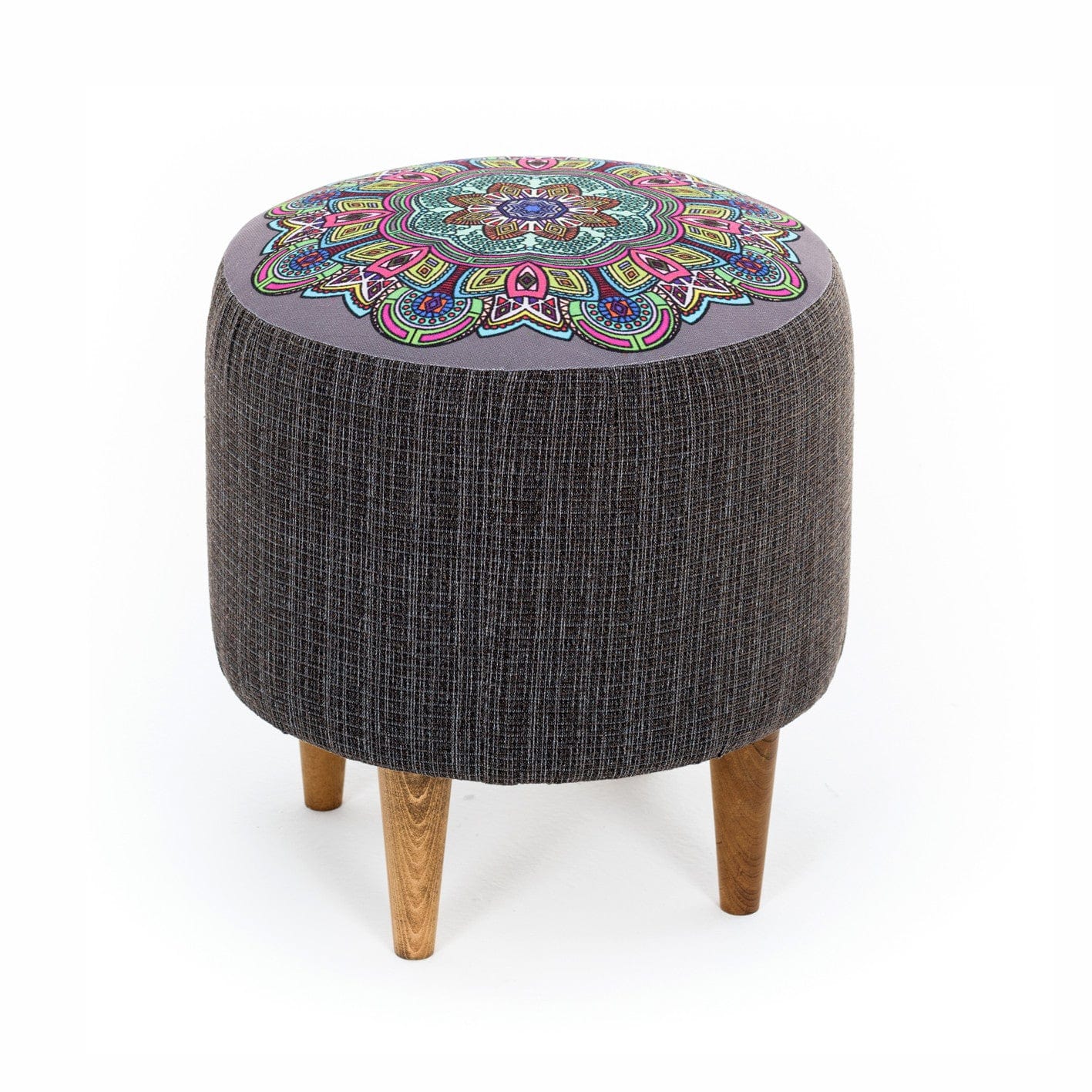 Pouf in tessuto Enna Multicolore (1)
