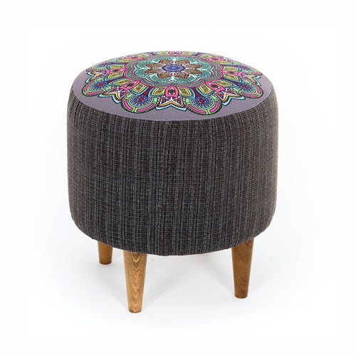 Pouf in tessuto Enna Multicolore (1)