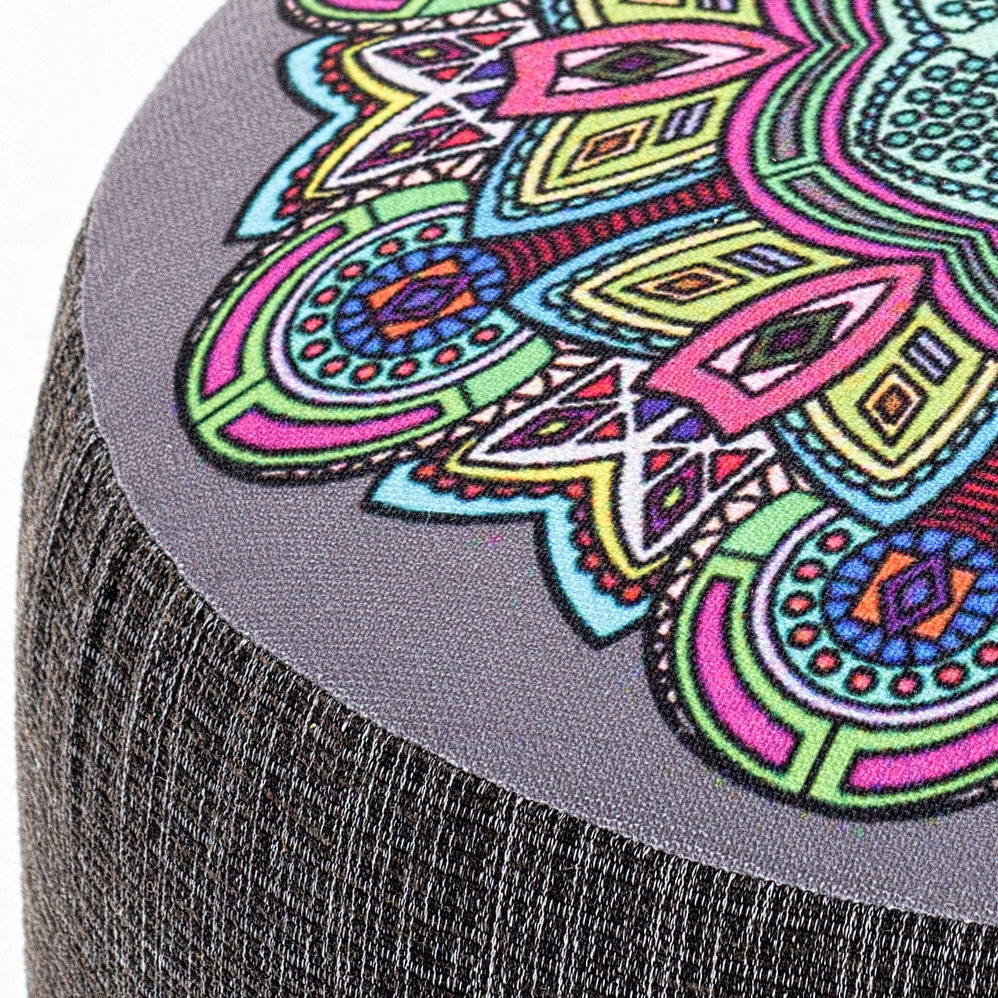 Pouf in tessuto Enna Multicolore (3)