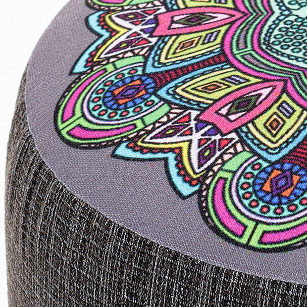 Pouf in tessuto Enna Multicolore (3)