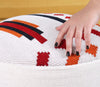 Pouf in tessuto Farm Bianco (2)