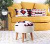 Pouf in tessuto Farm Multicolore