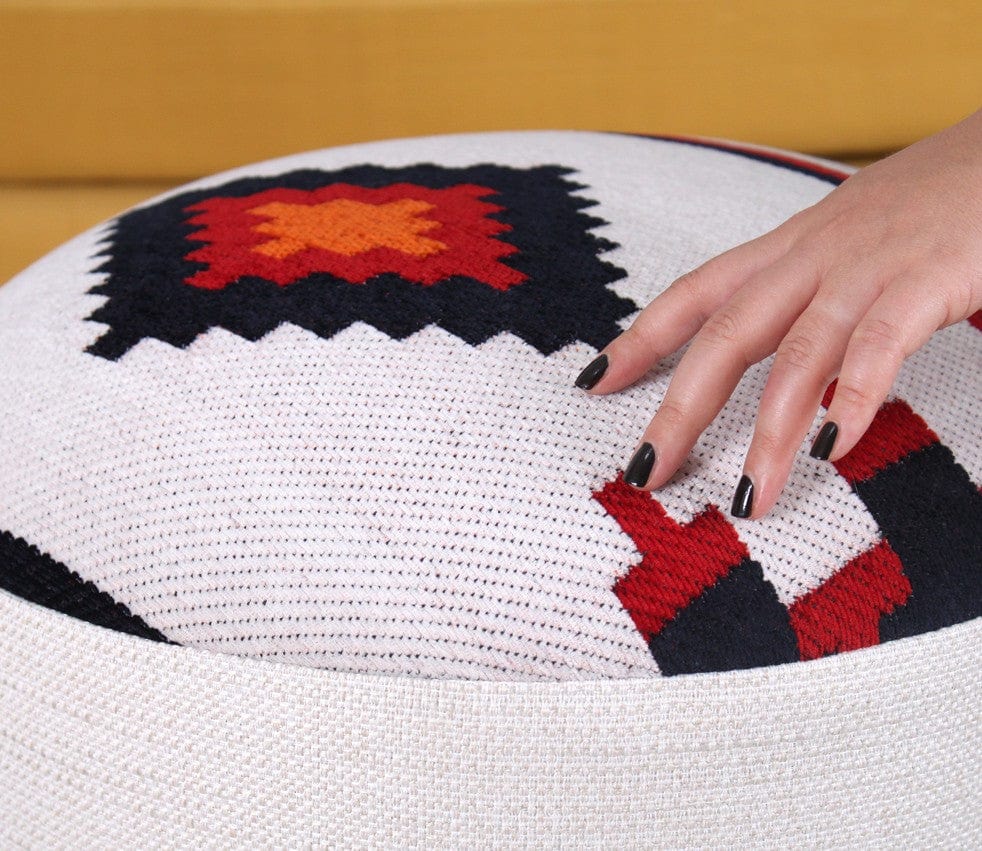 Pouf in tessuto Farm Multicolore (2)
