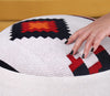 Pouf in tessuto Farm Multicolore (2)