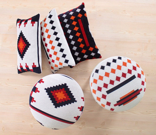 Pouf in tessuto Farm Multicolore (5)