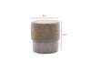 Pouf in tessuto Felix Marrone (3)
