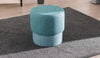 Pouf in tessuto Felix Turchese (1)