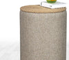 Pouf in tessuto Filika Beige (1)