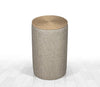 Pouf in tessuto Filika Beige (2)