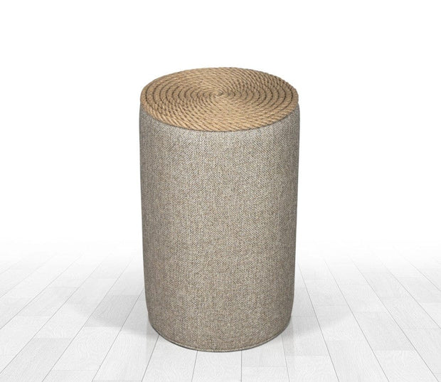 Pouf in tessuto Filika Beige (2)