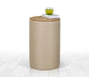 Pouf in tessuto Filika Crema