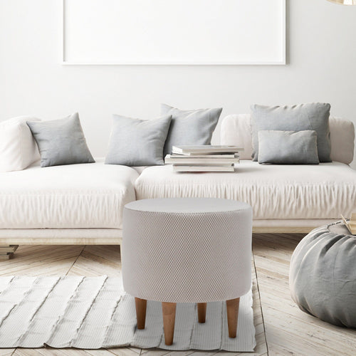 Pouf in tessuto Fındık Crema