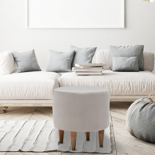 Pouf in tessuto Fındık Crema