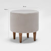Pouf in tessuto Fındık Crema (4)