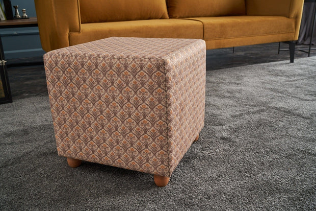 Pouf in tessuto Flora Multicolore (1)