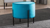 Pouf in tessuto Flow Blu (1)