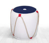 Pouf in tessuto Fora III Bianco (1)