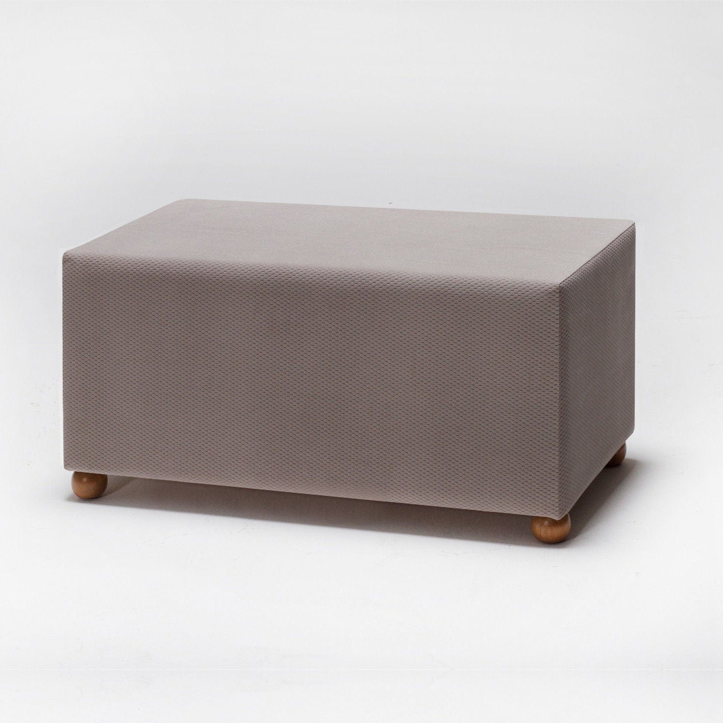 Pouf in tessuto Genma Cappuccino