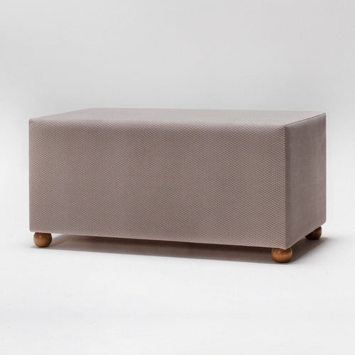 Pouf in tessuto Genma Cappuccino (1)