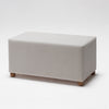 Pouf in tessuto Genma Crema