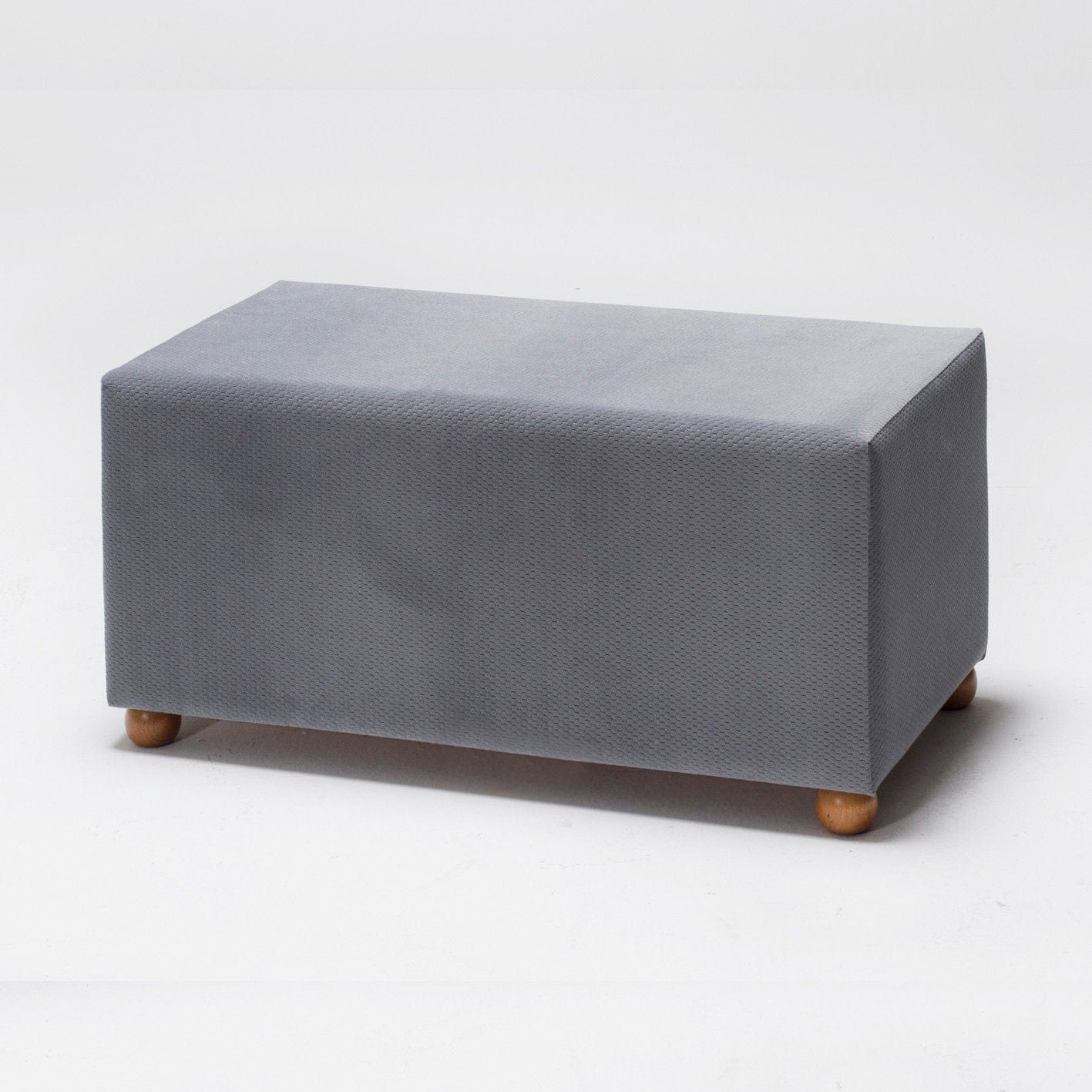 Pouf in tessuto Genma Grigio