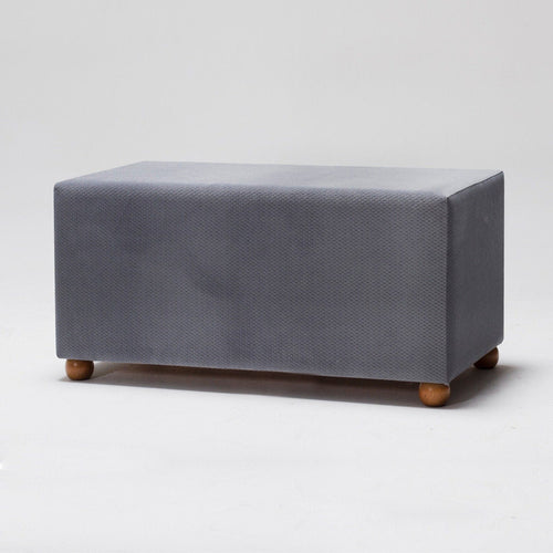 Pouf in tessuto Genma Grigio (1)