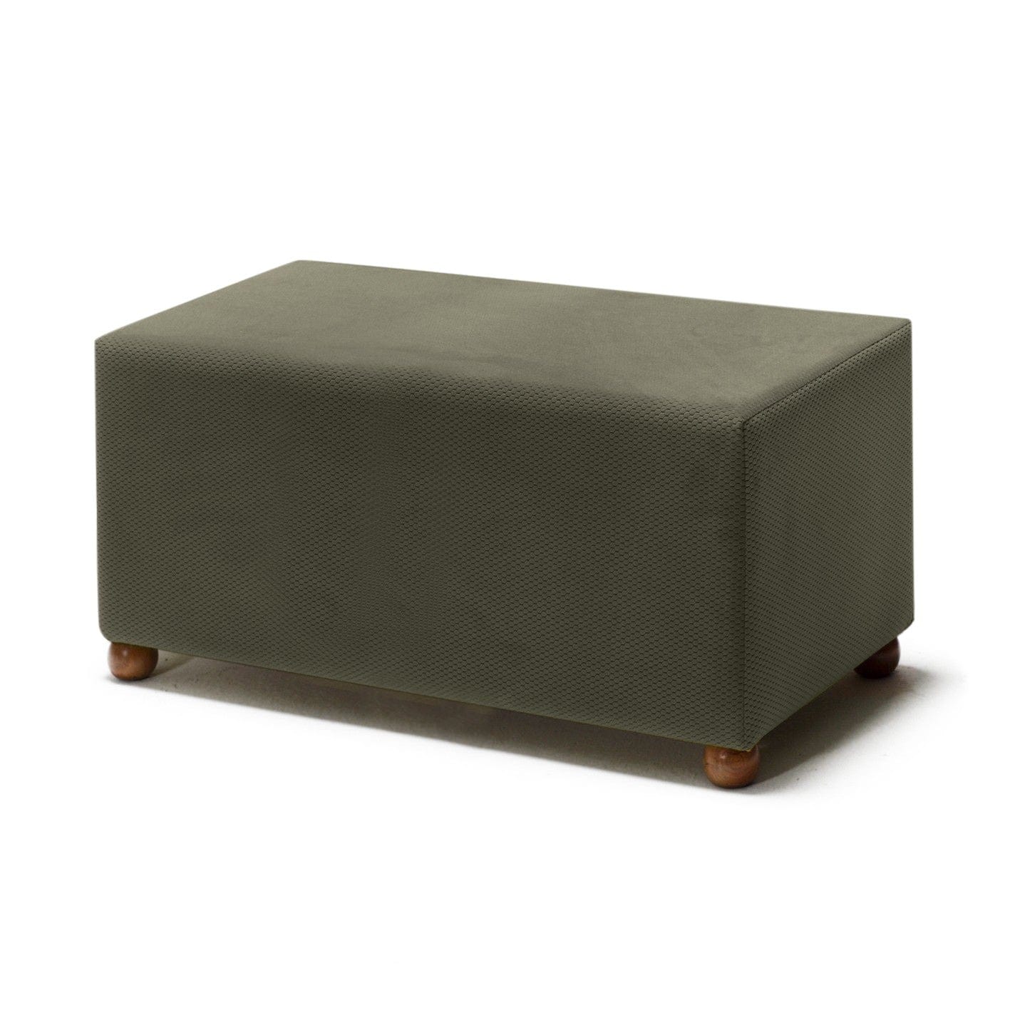Pouf in tessuto Genma Verde