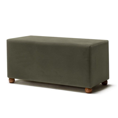 Pouf in tessuto Genma Verde (1)