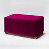 Pouf in tessuto Genma Violetto