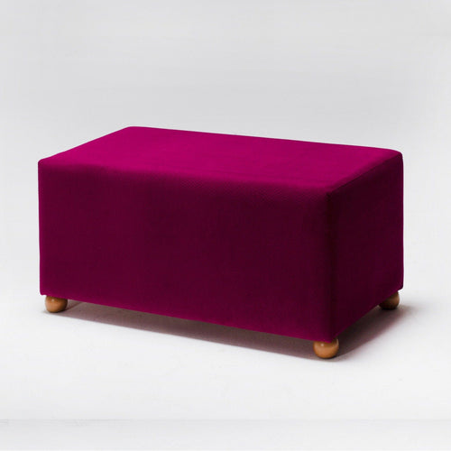 Pouf in tessuto Genma Violetto