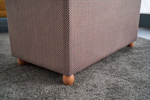 Pouf in tessuto Helen Rectangle Multicolore (1)