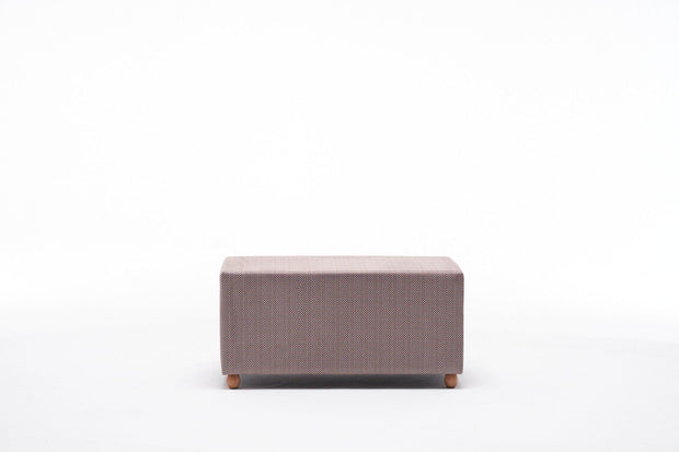 Pouf in tessuto Helen Rectangle Multicolore (5)