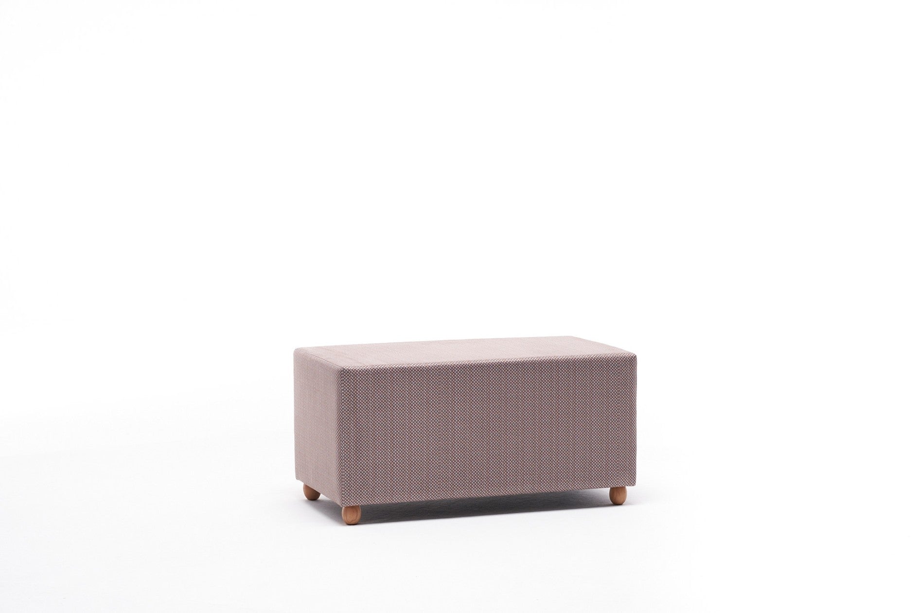 Pouf in tessuto Helen Rectangle Multicolore (6)