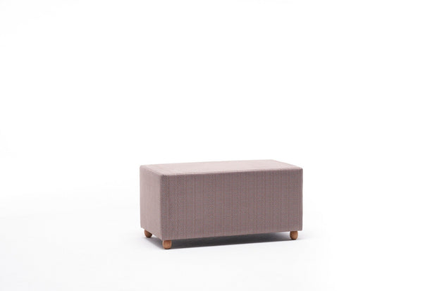 Pouf in tessuto Helen Rectangle Multicolore (6)