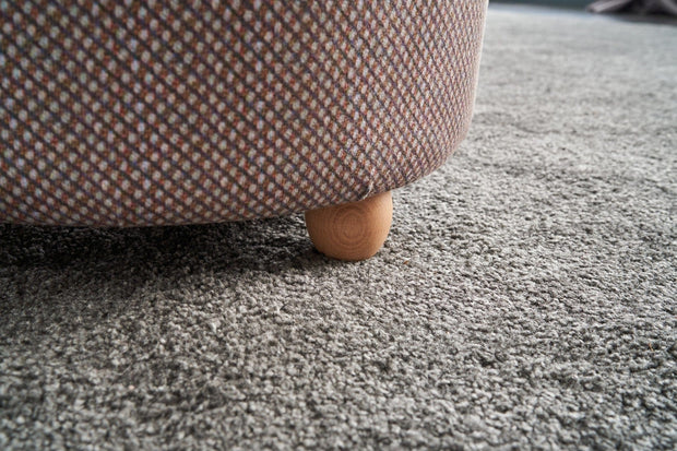 Pouf in tessuto Helen Round Multicolore (3)