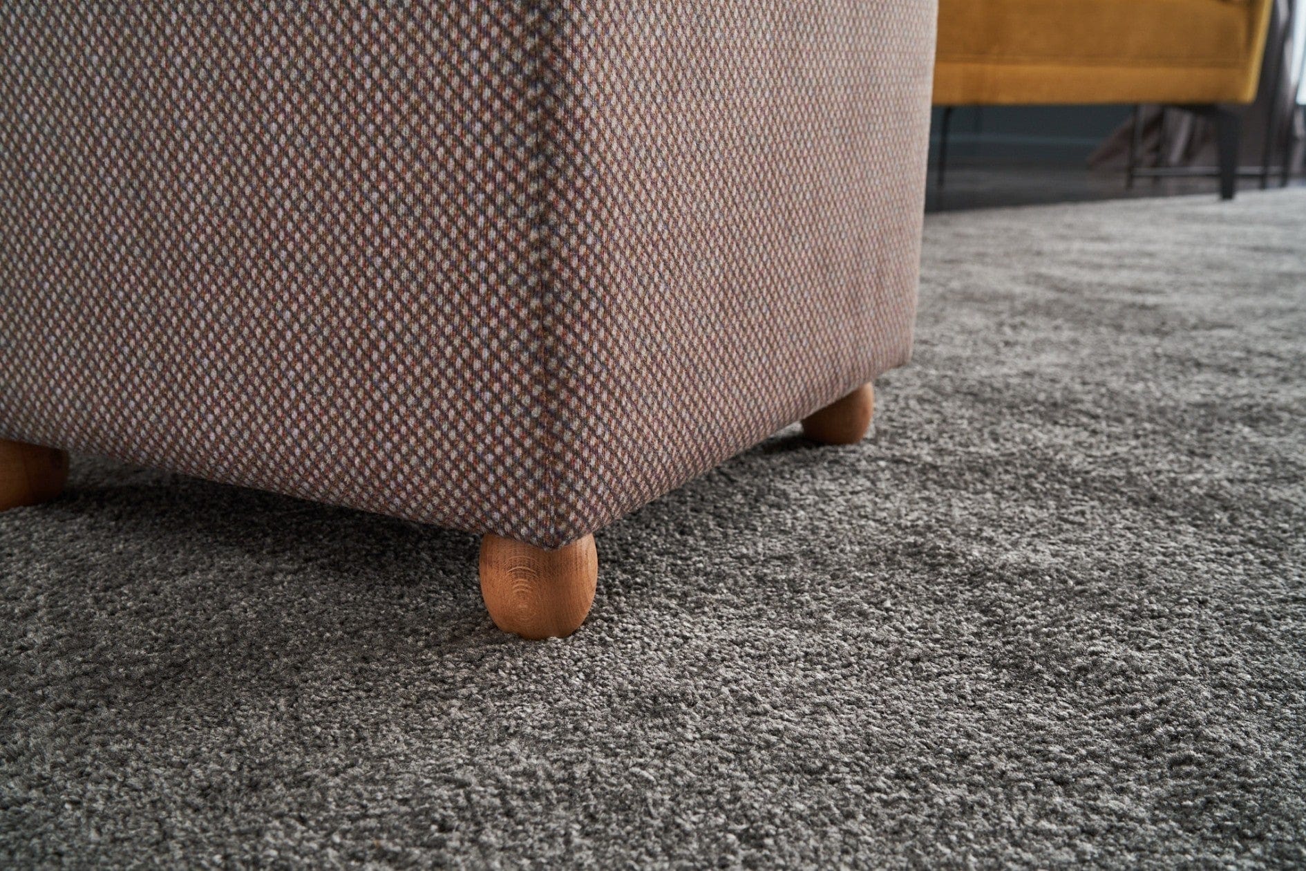 Pouf in tessuto Helen Square Multicolore (2)